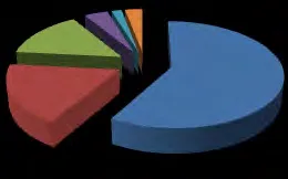 % of Total Files per Municipality - January 1 - September 30, 2013