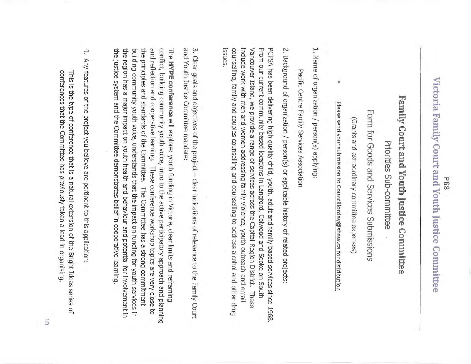 Form for Goods and Services Submissions - Page 1