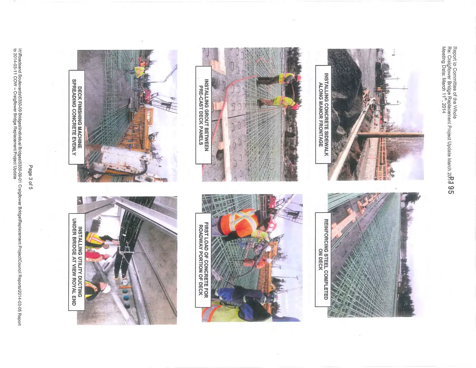 Installing concrete sidewalk along Manor frontage