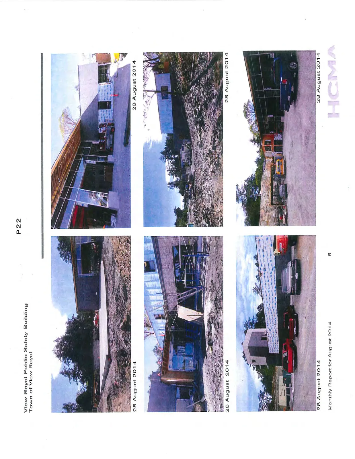 Second site overview photo showing the excavation and rock face, dated 14 August 2014