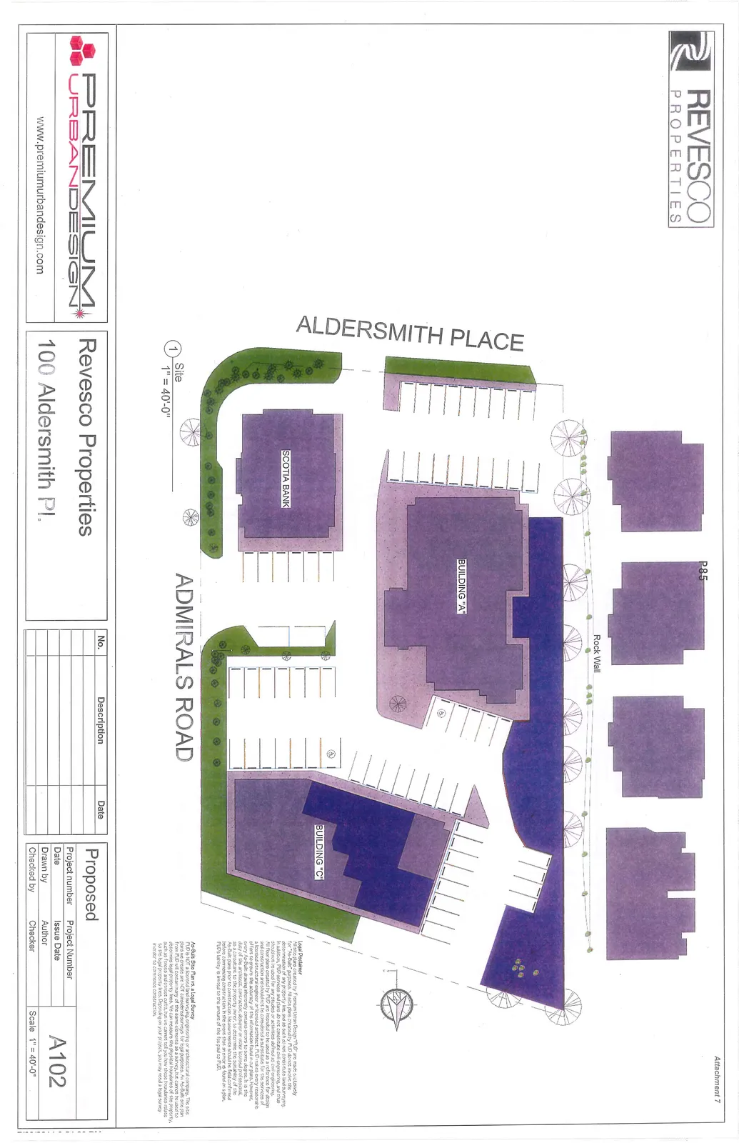 3D Isometric Rendering of the building site
