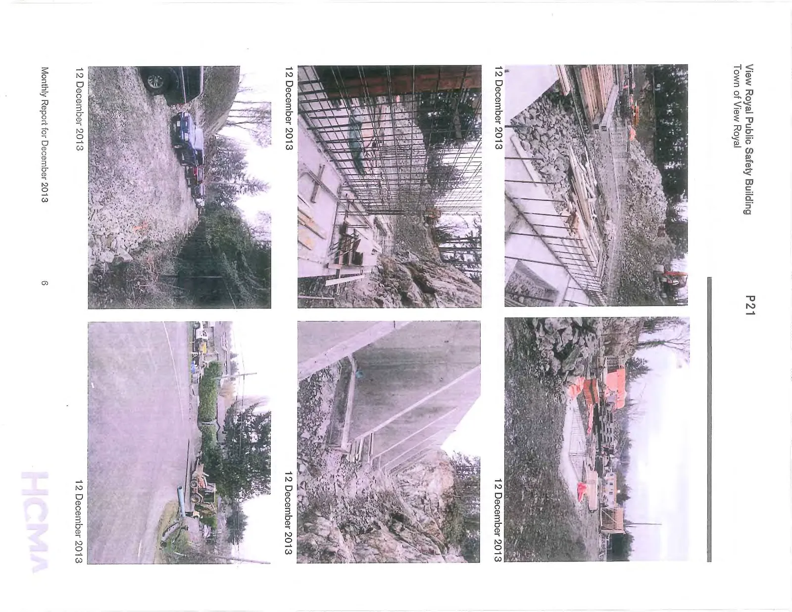 Concrete formwork and rebar for foundations, dated 12 December 2013
