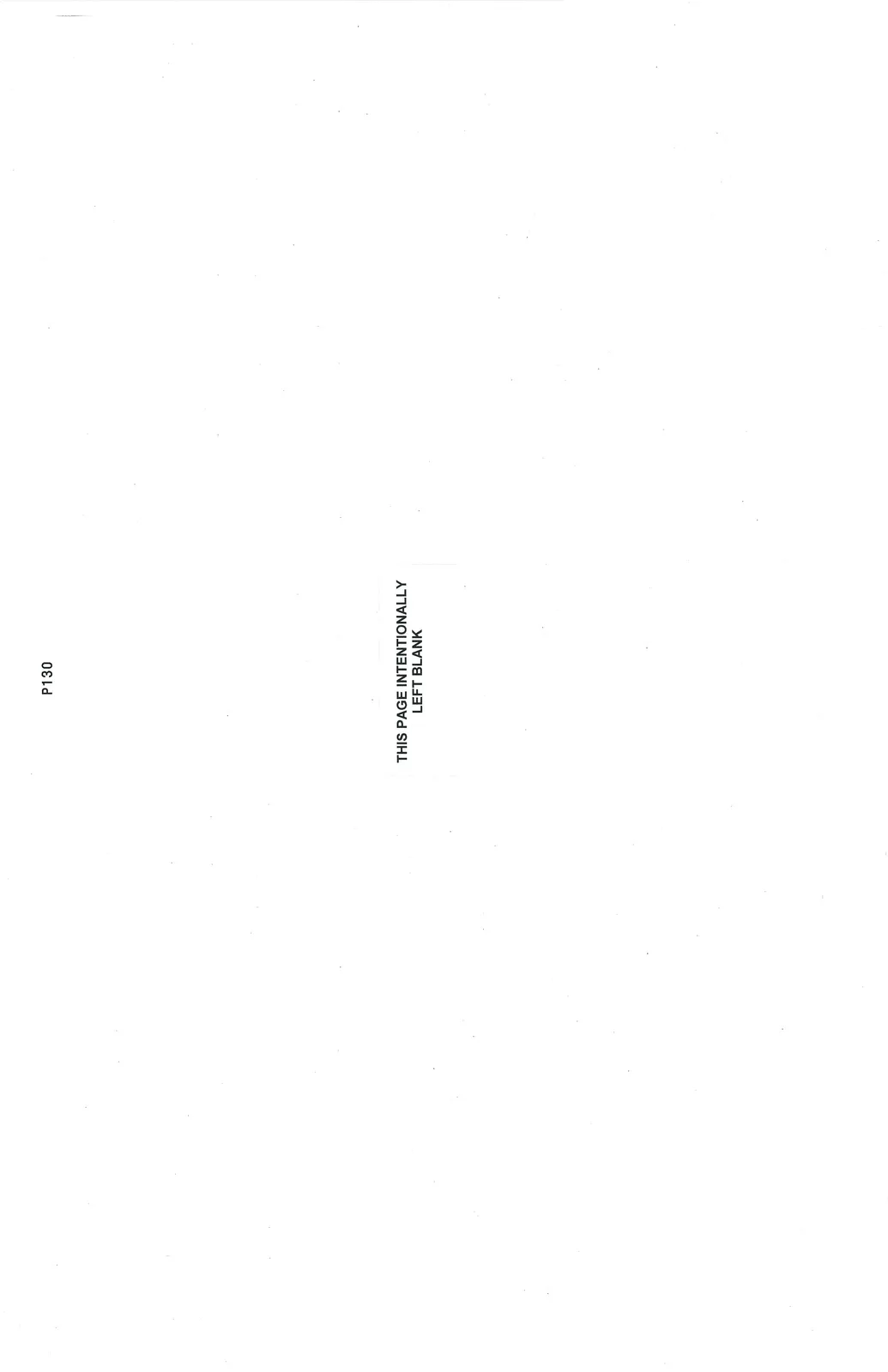 Page containing the centered text "THIS PAGE INTENTIONALLY LEFT BLANK"
