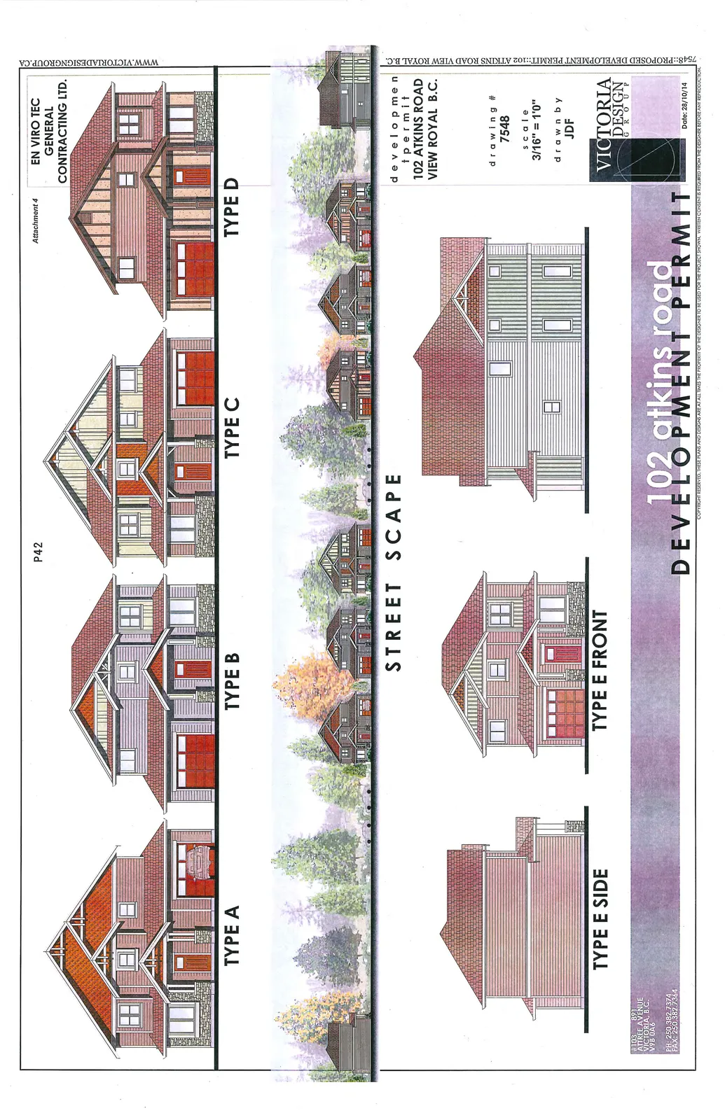 Front elevation rendering of House Type A