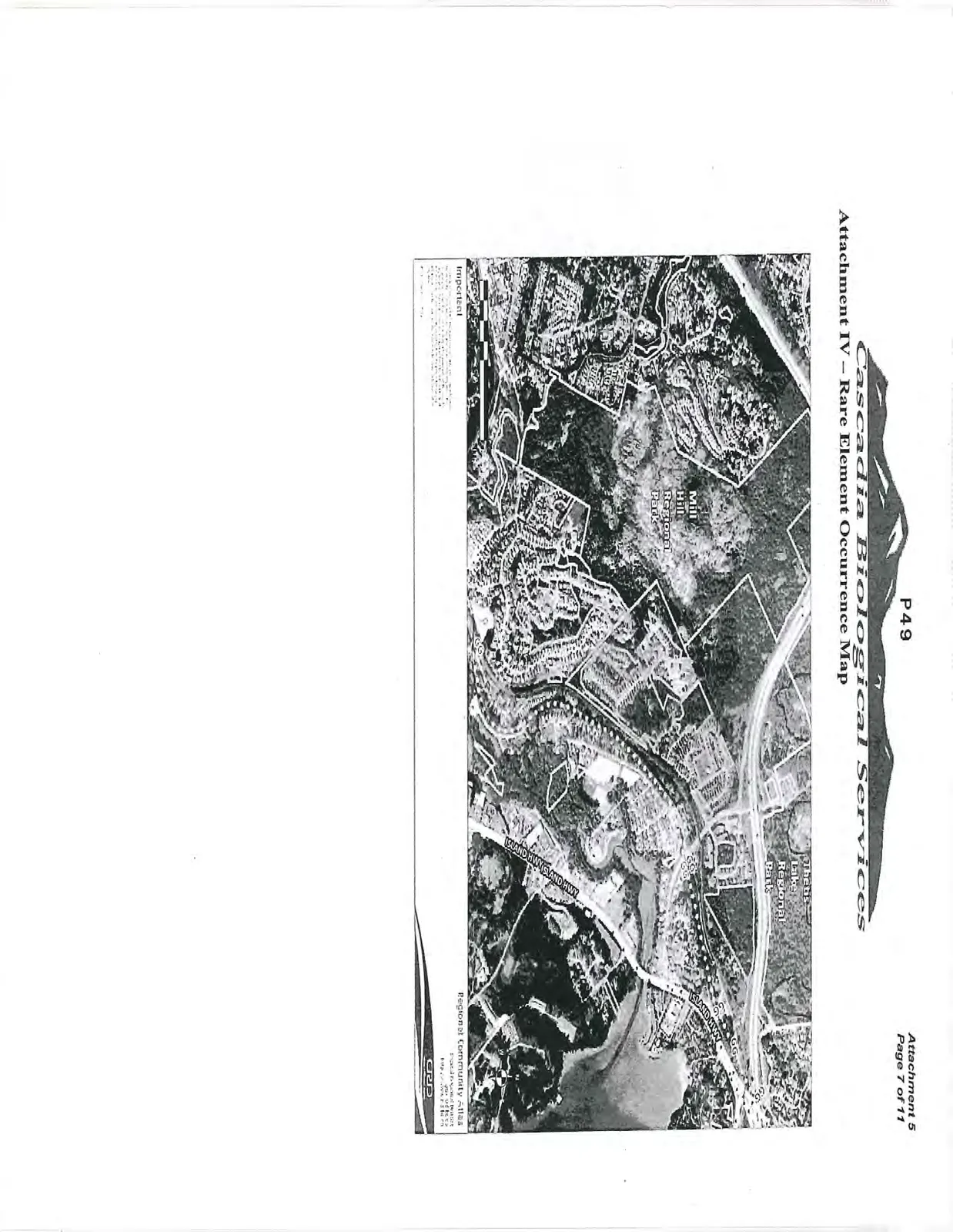 Regional Community Atlas map showing rare element occurrences near the property