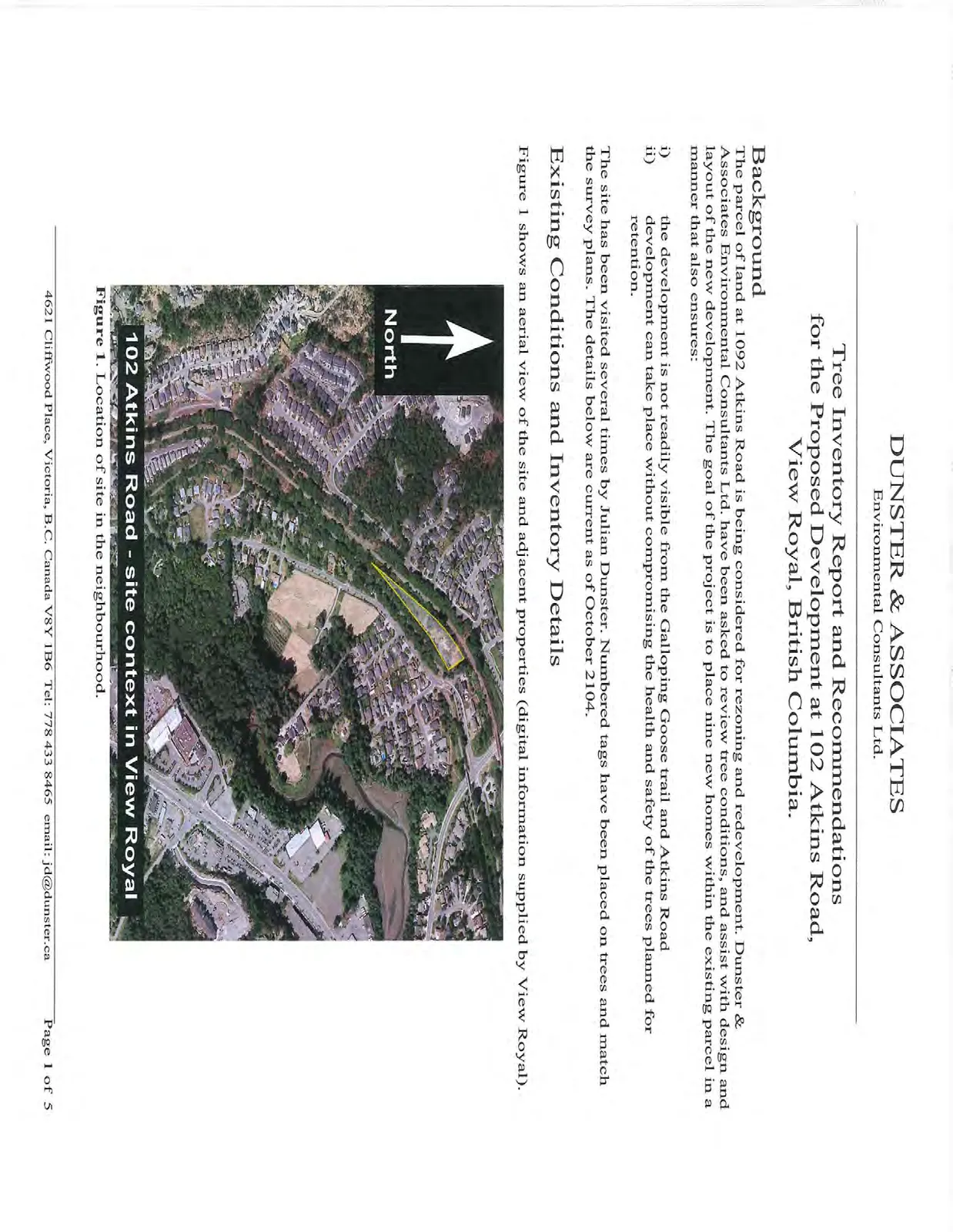 Figure 1. Location of site in the neighbourhood.
