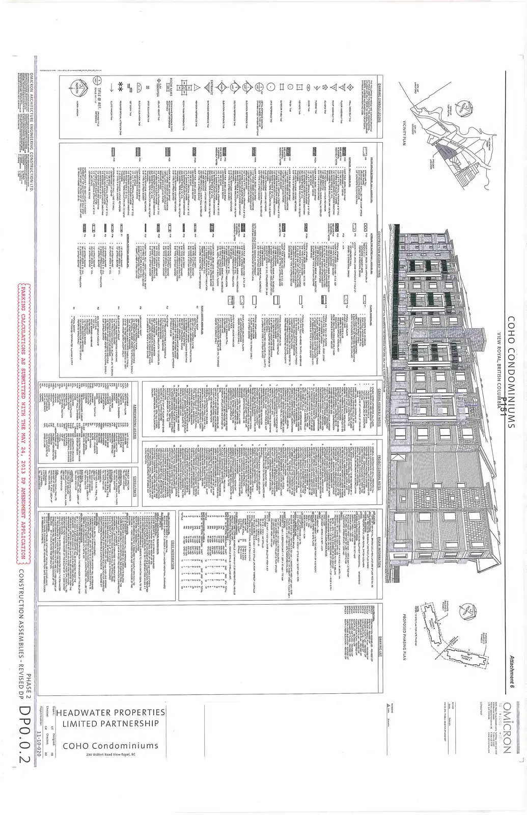 Building elevation rendering showing four stories and varied facade materials