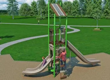 3D rendering of the new play structure for Newstead Park