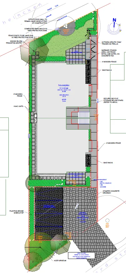 Landscape plan for 4 Helmcken Road