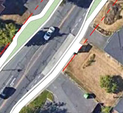 Aerial map segment 4 of subject site and surroundings