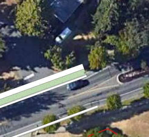 Existing streetscape panorama along Helmcken Road segment 2