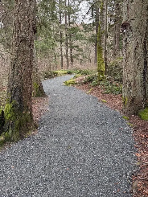 Portage Park trail after new gravel topping application