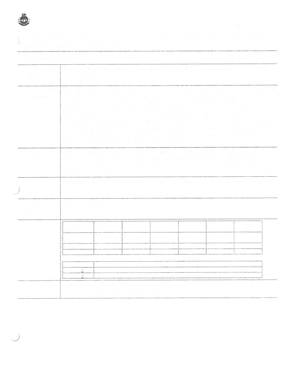 Full page overview of the Bylaw office reconfigure Project Summary