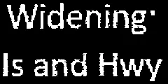 Map label for Widening: Island Hwy