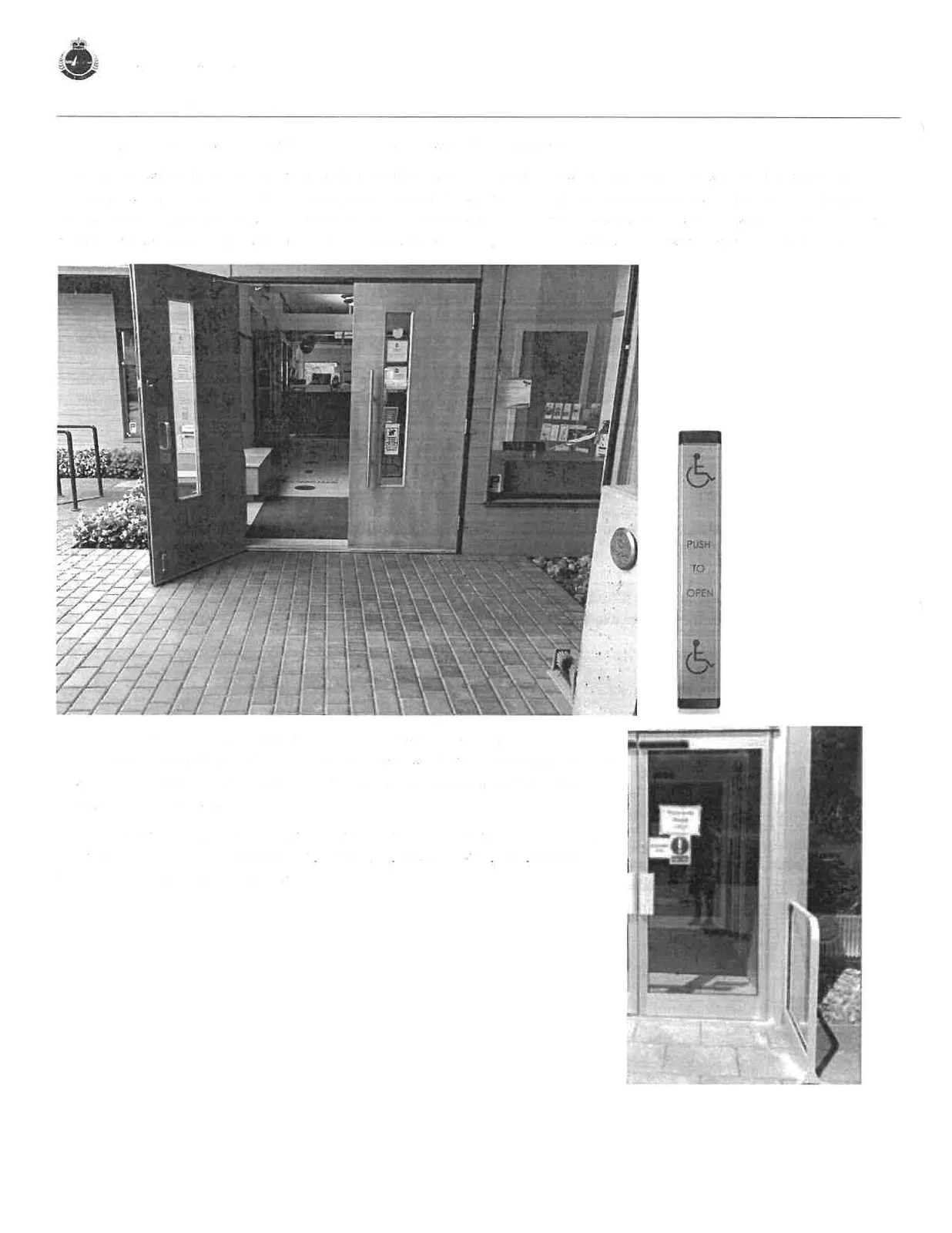 Photograph of the current Town Hall front entrance foyer