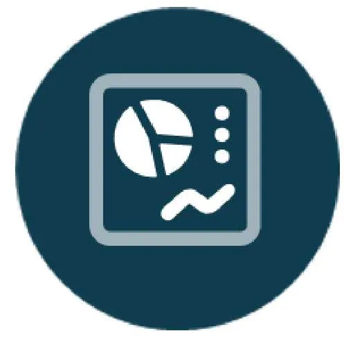 Chart and dashboard icon