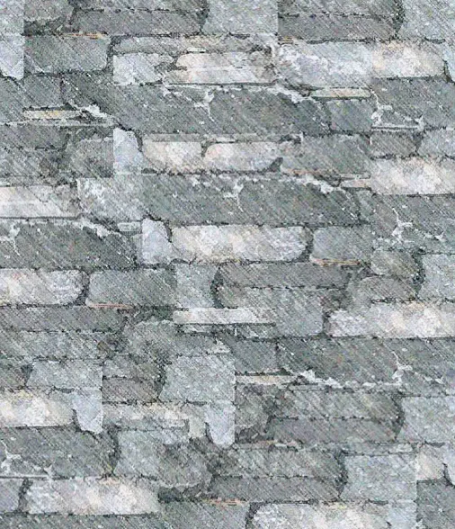 Detail of Spring Valley ledge stone cladding