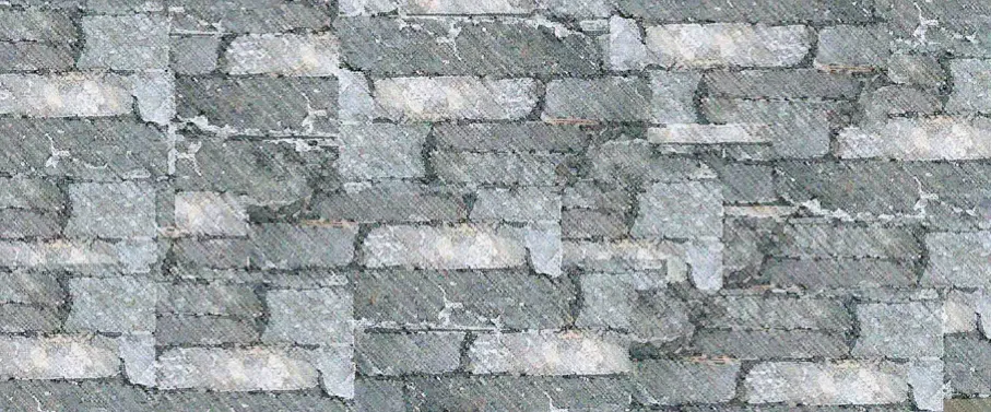 Detail of Spring Valley ledge stone cladding