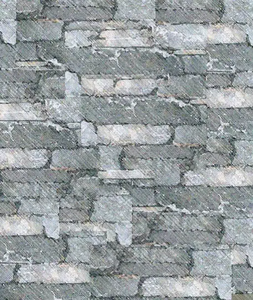 Detail of Spring Valley ledge stone cladding