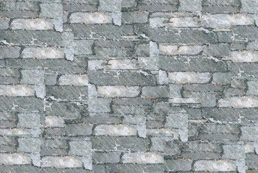 Detail of Spring Valley ledge stone cladding