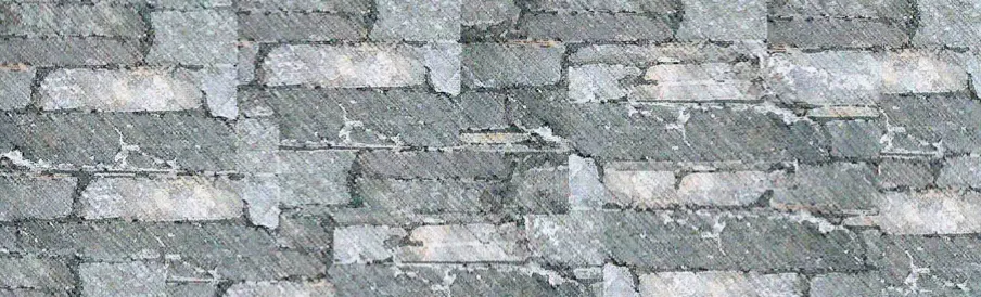 Detail of Spring Valley ledge stone cladding