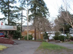 View from driveway at 137 Kingham Place to Portage Inlet. Early spring 2022.
