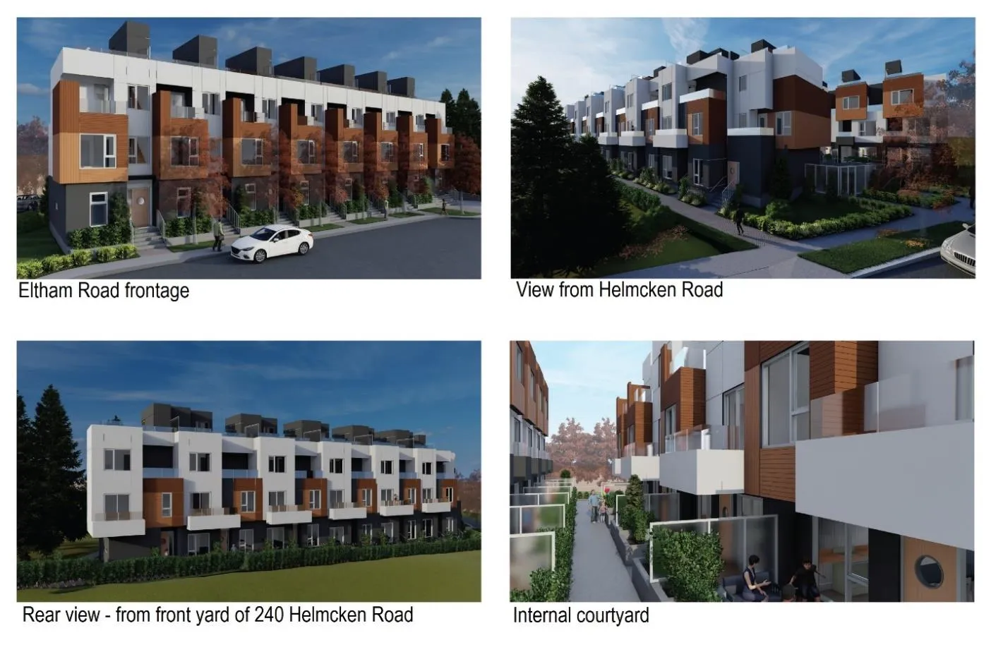 Architectural rendering of Eltham Road frontage