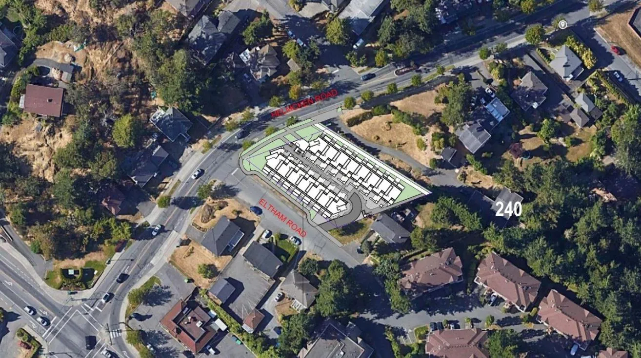 Architectural rendering of view from Helmcken Road