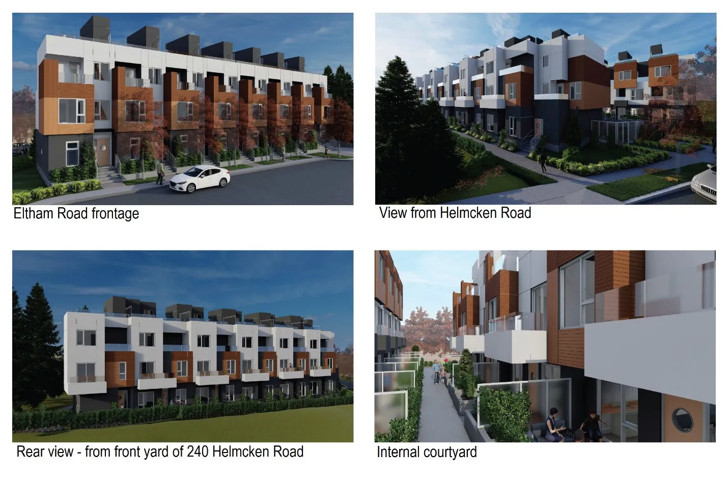 Architectural rendering of Eltham Road frontage