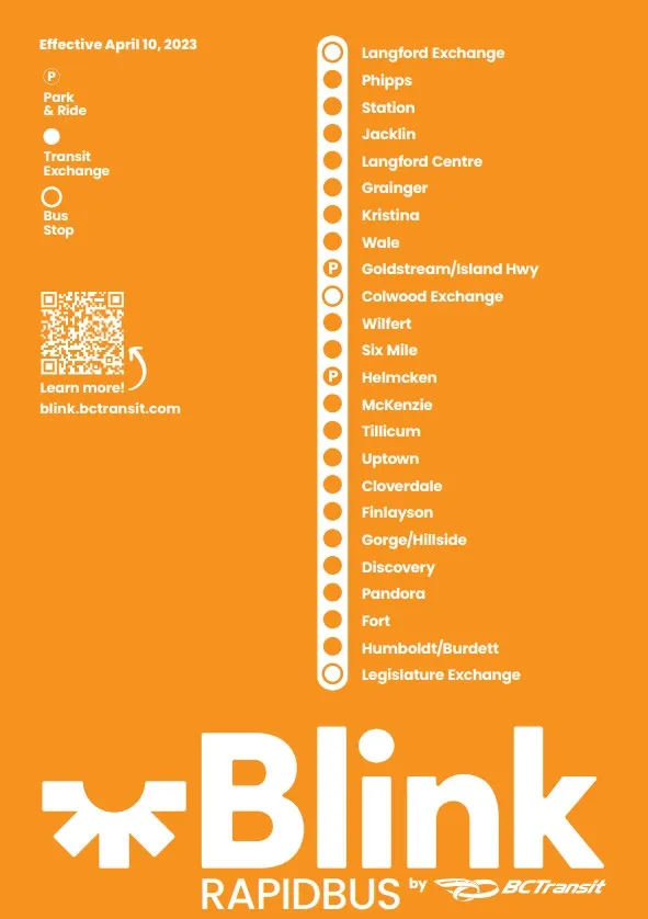Example of a "Blink" branded shelter poster