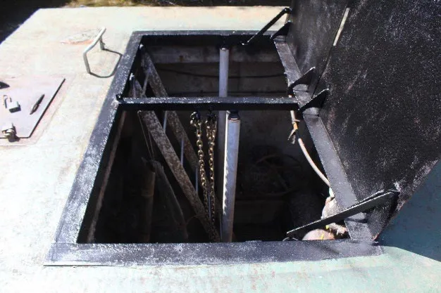 After picture of pump station wet well access
