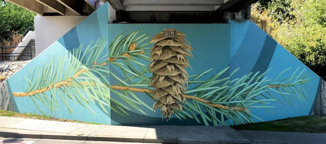 Helmcken Road Mural - west side