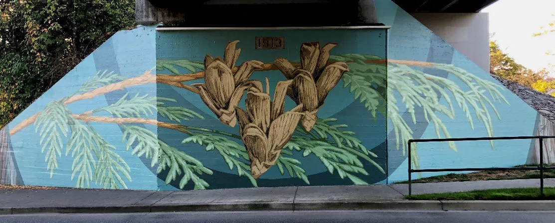 Helmcken Road Mural - east side