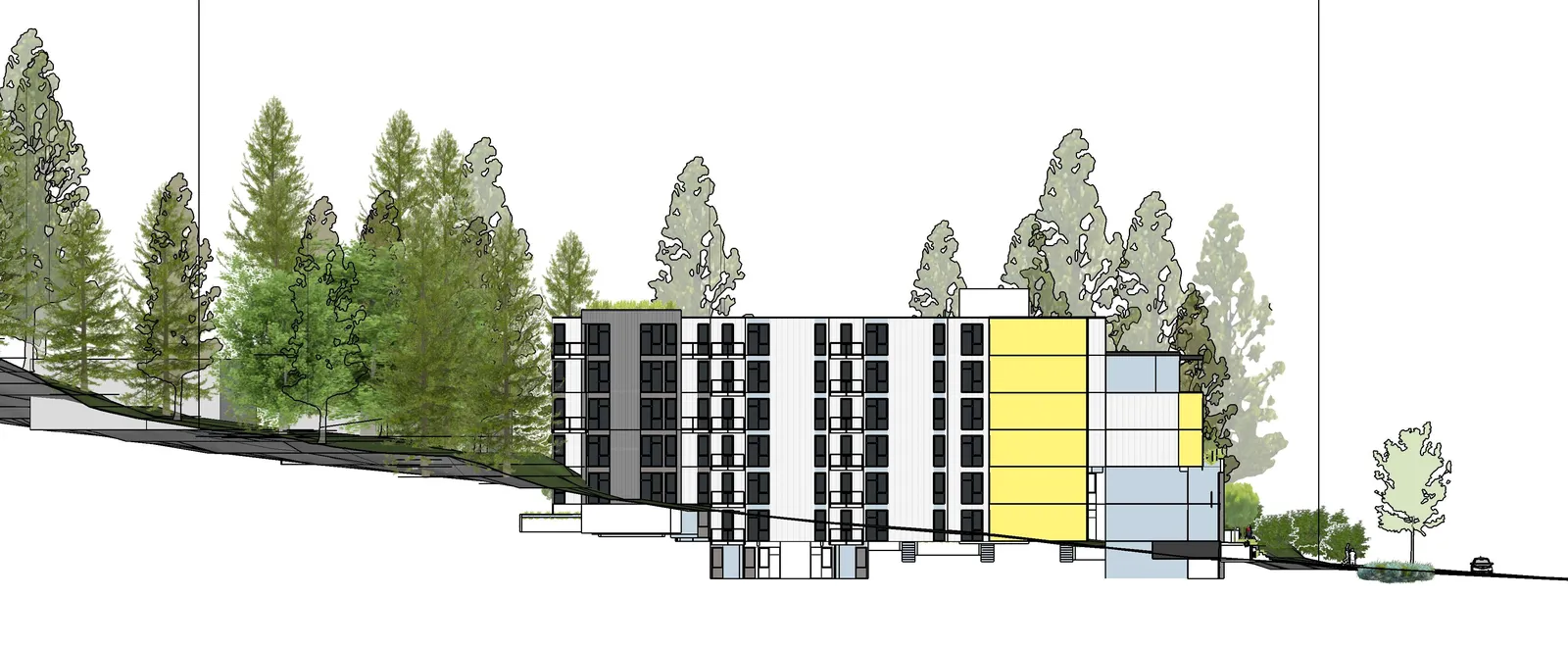 P1 Parking Plan diagram with parking stalls, bike storage, and service rooms
