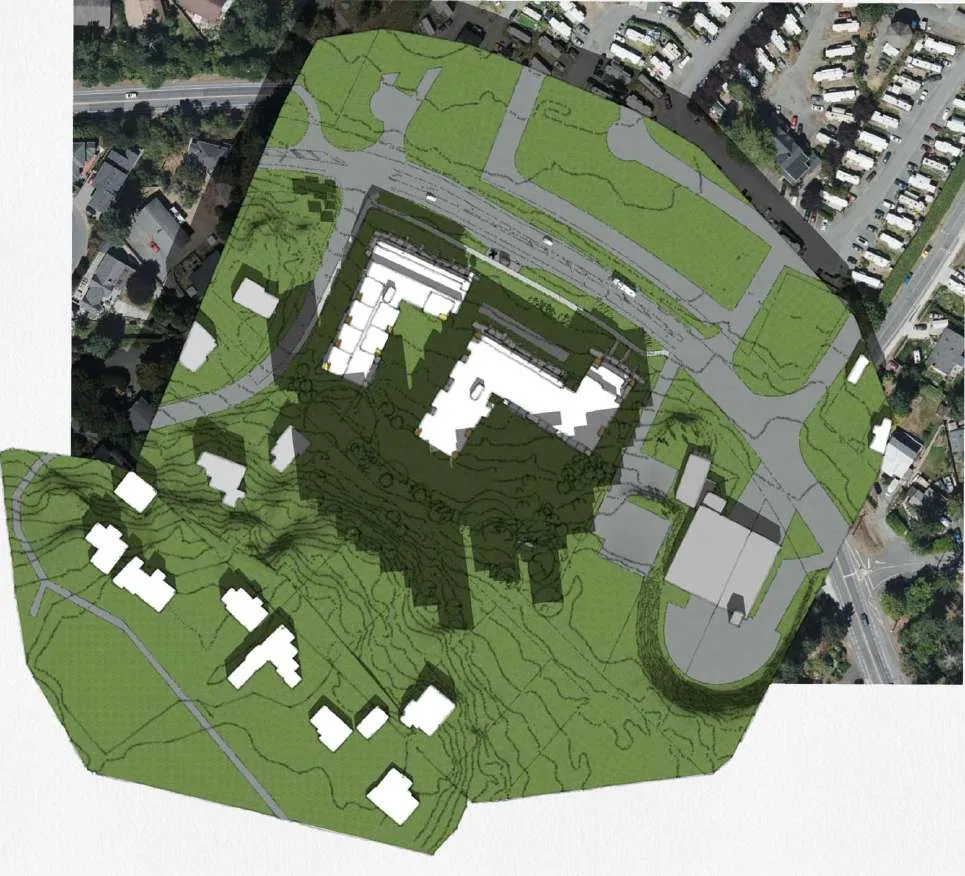 Heddle Park Elevation (at Property Line) rendering
