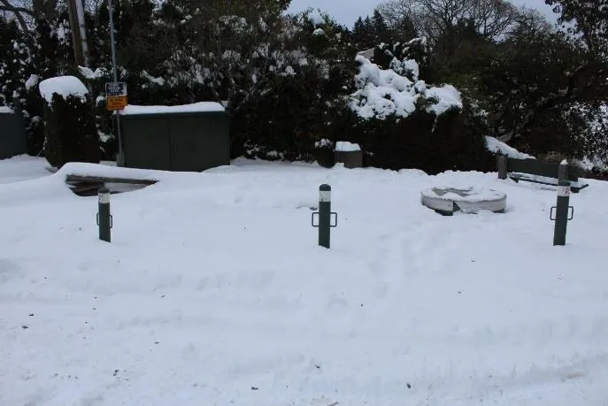 Stewart Pump Station before snow clearing