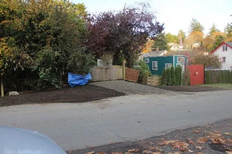 After photo showing the project area with new soil and clearings