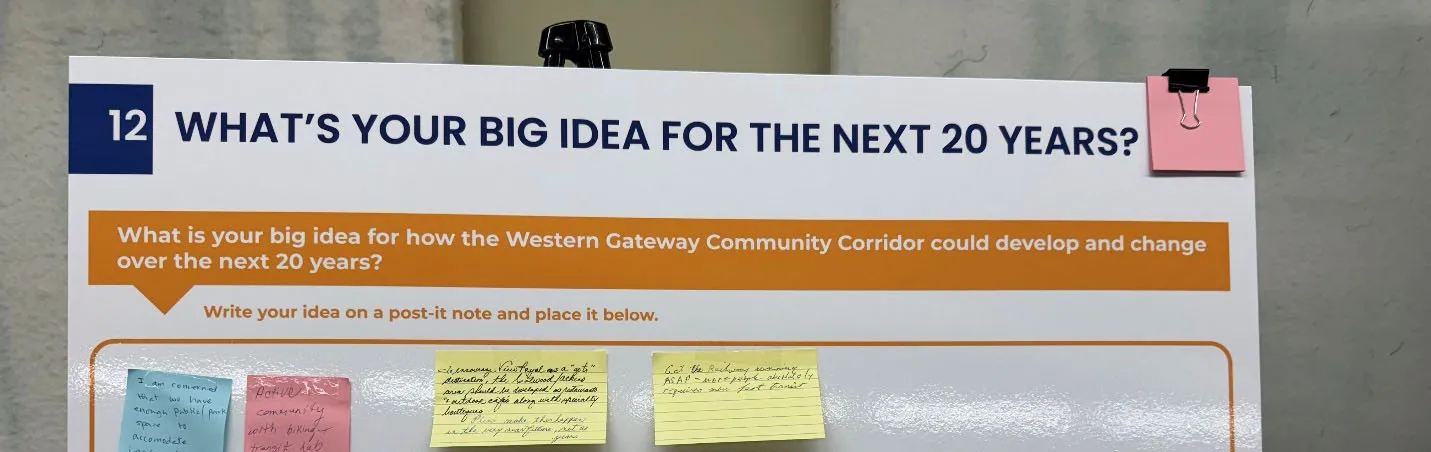 Feedback board for big ideas for the next 20 years - October 18, 2025
