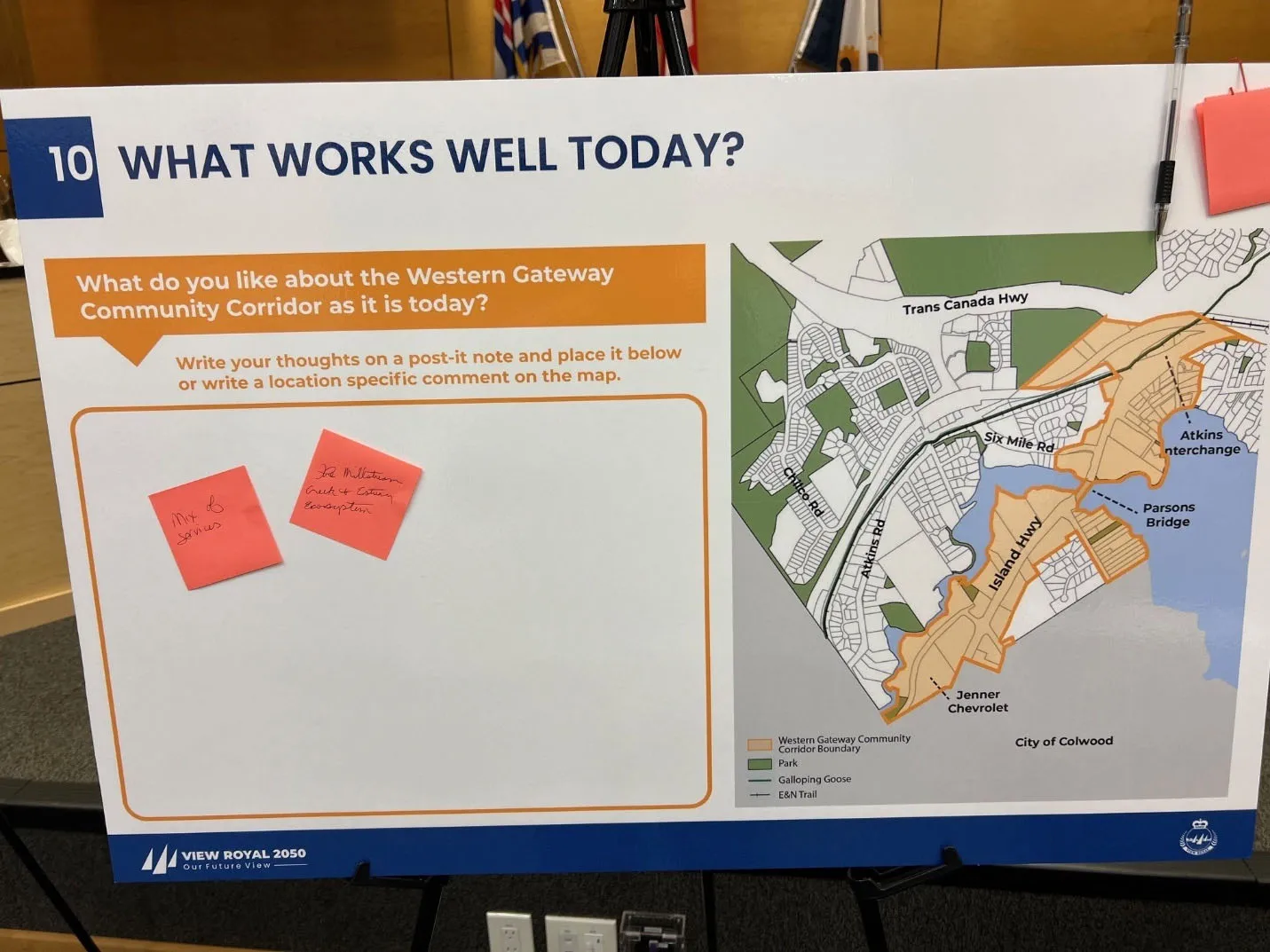Feedback board for what works well today with comments - October 22, 2025