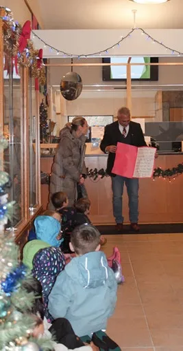 Kindergarten class visit at Town Hall