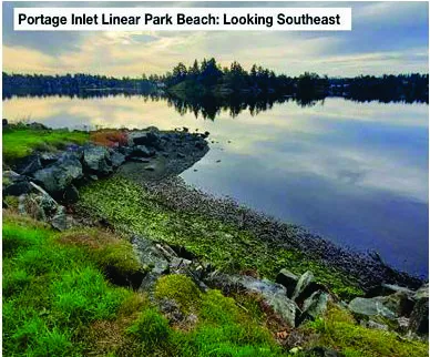 Photo of Portage Inlet Linear Park Beach looking Southeast