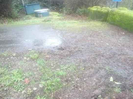 Photo of the Thetis Cove pump station site before the upgrade