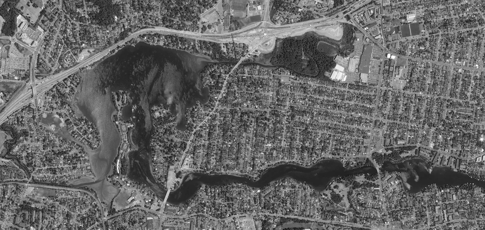 Aerial base map of the coastal area