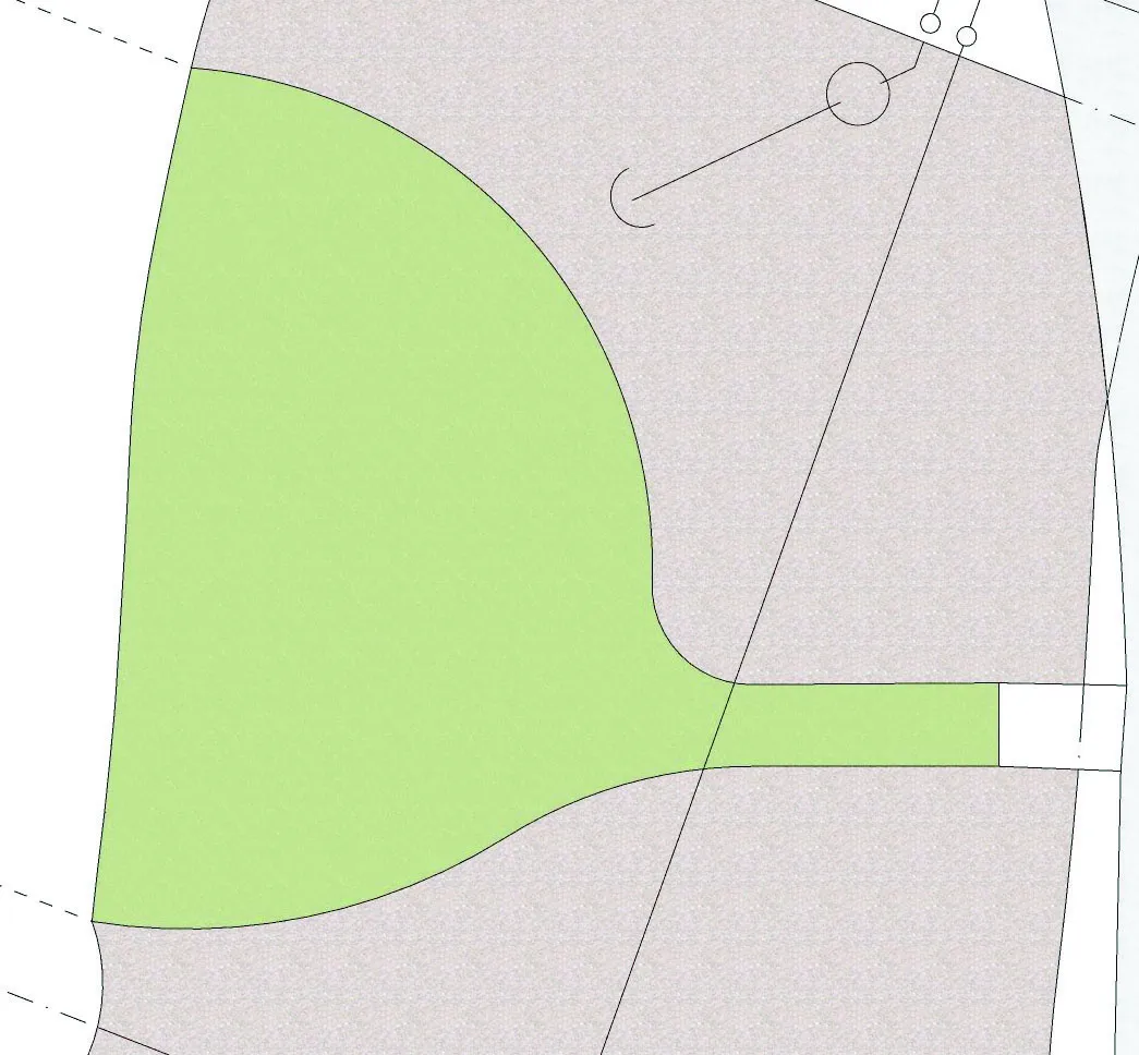 Southeast corner detail of the overall landscape plan