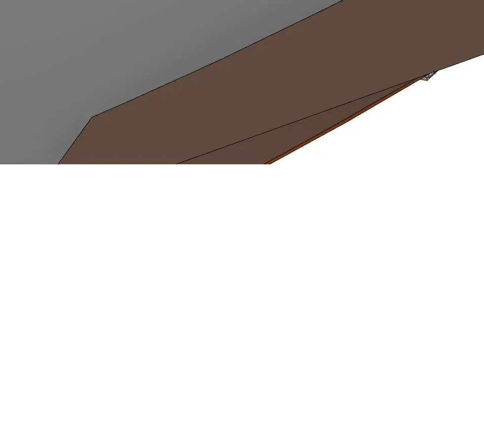 Rendering detail showing upper edge of building units