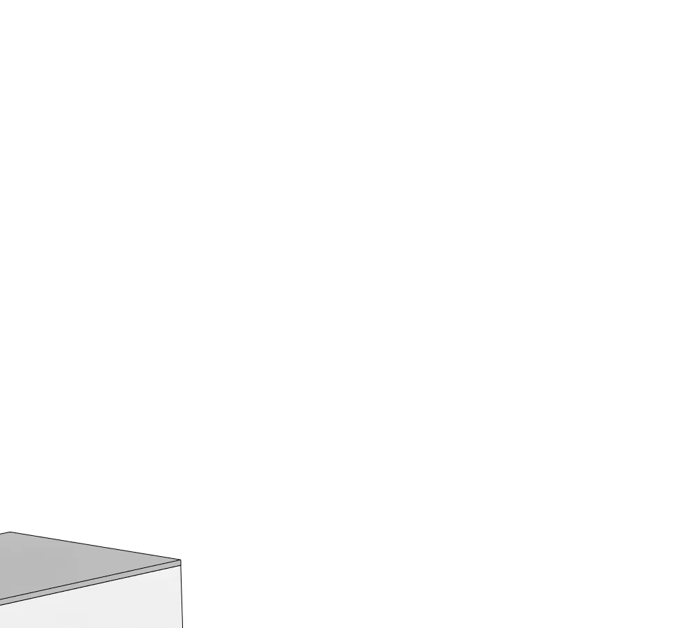 Rendering detail showing architectural corner of a building unit