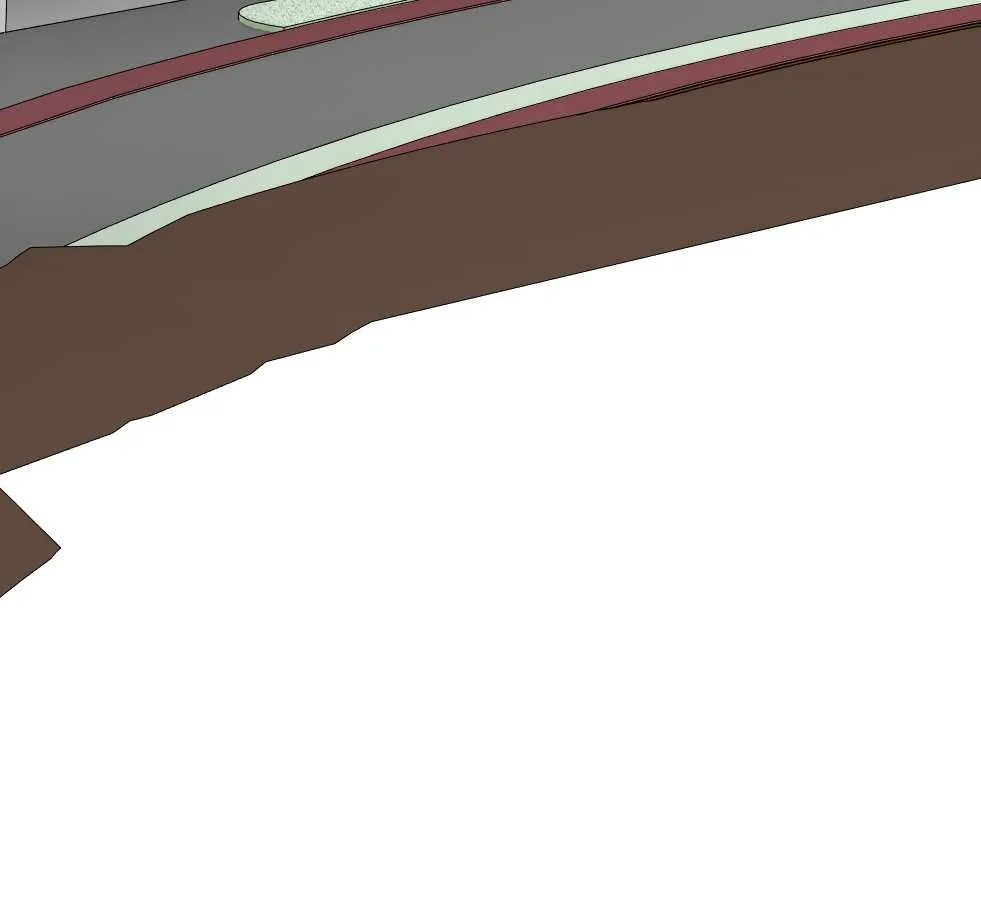 Rendering detail showing upper building roofline