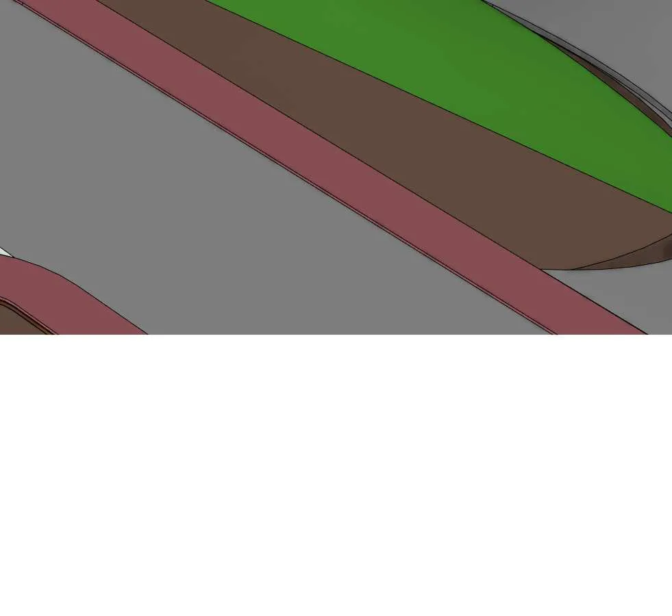 Rendering detail showing multiple building units in perspective
