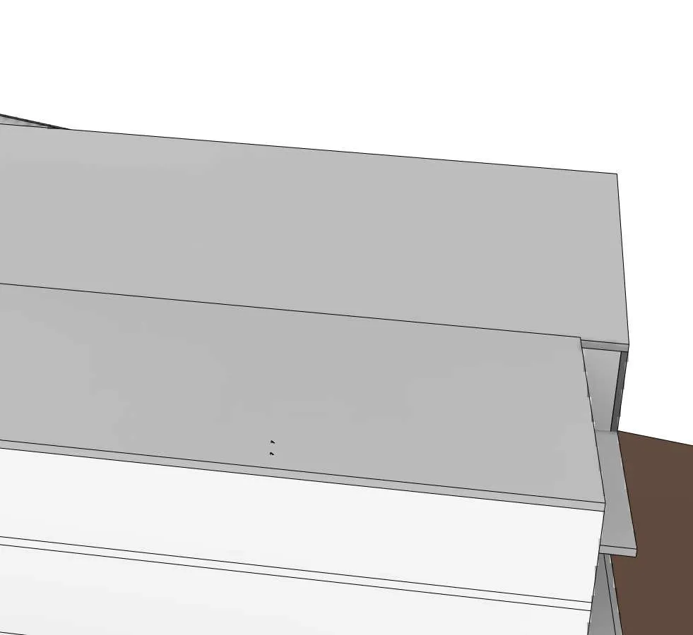 Rendering detail showing ground level paved area