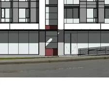 Detail of the residential lobby and elevator core area on the site plan